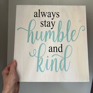 Wall Decor “Humble and Kind”